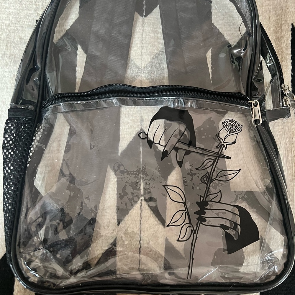 Morticia Addams Rose backpack